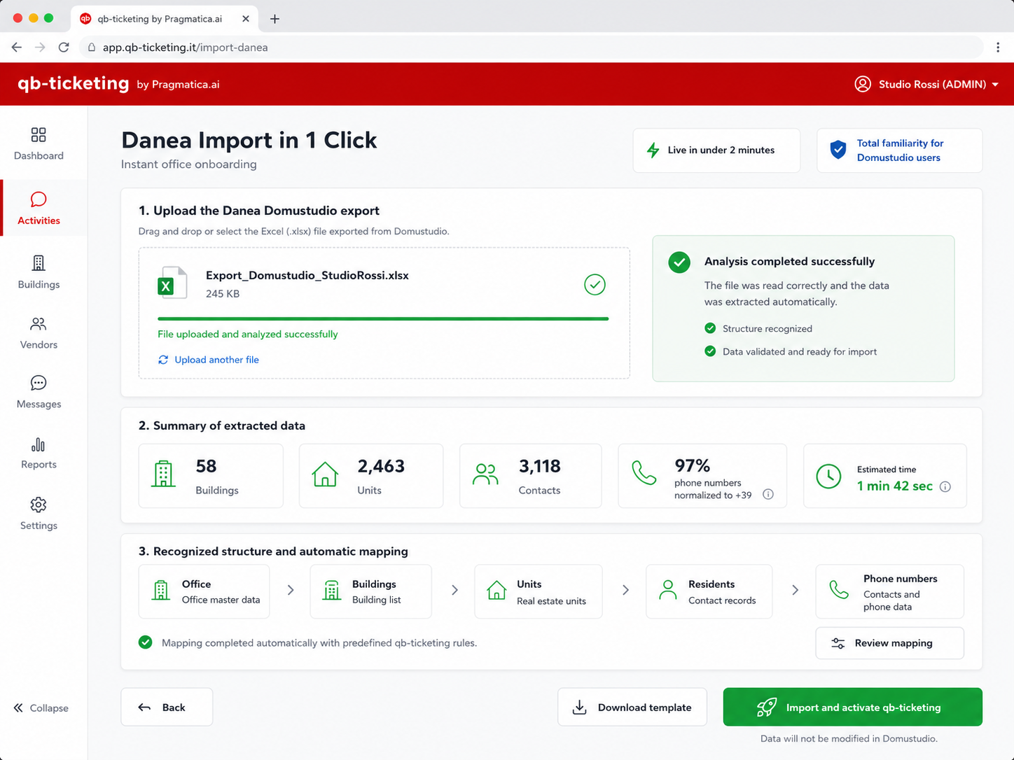 Software import